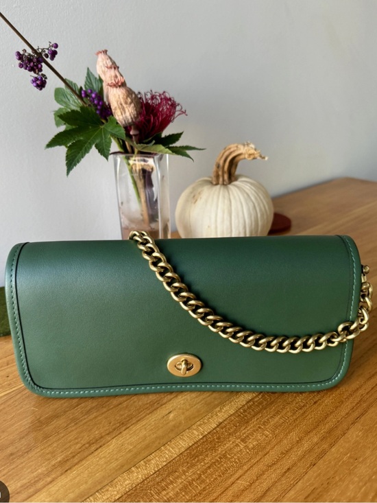 Coach Handbags - Coach Dinky Shoulder Bag in Hunter Green with Gold Hardware